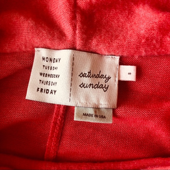 Anthropologie SOFT Tunic Cowl neck Coral/Orange - Picture 4 of 7